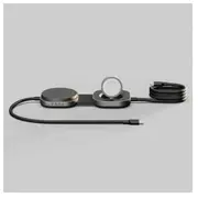 Kabel Usb Zens Charging Cable C-C Pro 3 - magnetyczny kabel Usbc-C do ładowania przewodowego 240W, wspiera Qi2 15W, możliwość urządzeń jednocześnie, 1,5M Black  Zecc07B/00 8720618634788