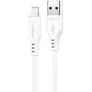 Kabelis Acefast Apple Lightning to Usb 1.2M 2.4A Mfi Cable White  C3-02-A-L white 6974316280835