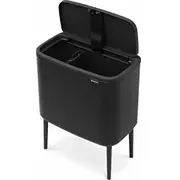 Atkritumu tvertne Brabantia ar šķirošanas pogu Black 31 62 03  8710755316203