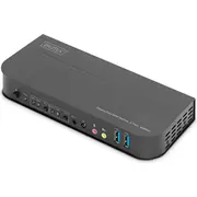 Przełącznik Kvm 2 portowy Displayport do Hdmi 2X1 4K 60Hz  2Xusb audio Ds-12850 4016032466833 Nuasskv2P000001