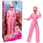 Mattel Barbie The Movie - Margot Robbie als Puppe im rosa Jumpsuit  Hrf29 0194735174522
