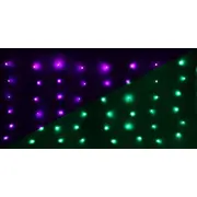 Ziemassvētku eglīšu gaismas Cortina aizkars āra/iekštelpām 240 Led 600X60Cm ar tālvadību Rgb  231923 8721037231923