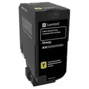 Lexmark 74C2Sye Yellow Oryginał  0734646614221 leca74c2s04