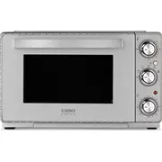 Mini elektriskā cepeškrāsns Caso Compact oven To 26 Silverstyle L ar vieglu tīrīšanu, manuāla, augstums 30 cm, platums 48 Silver  4038437029772