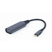 Modules un transceivers Gembird  I/O Adapter Usb-C To Vga/Grey A-Usb3C-Vga-01 8716309121378