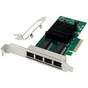 Tīkla karte Pcie x4 I350-T4  Network Card 5715328014596