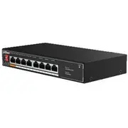 Nevadāms centrmezgls Dahua Switch  Galda/Stenda ar 8X10Base-T / 100Base-Tx 4 Poe porti 60 vati Sf1008Lp 6923172572035 45959