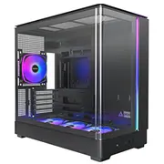 Montech King 15 Pro Pc-Gehäuse, Mini-Gehäuse, mATX, Tempered Glass, Rgb - Black  Gemt-061 4710562746730 B