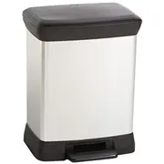 Pedāļspainis metalizēts Deco Bin 30L sudraba  0802164582 3253922164009