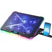 Dzesēšanas paliktnis Evolveo Ania 9 Rgb, regulējams portatīvā datora statīvs  Ania9 8595683203036