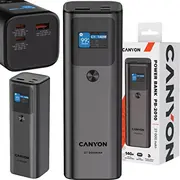 Powerbank Canyon Pb-2010 Tft 27000 mAh 97.2Wh Pd140W Qc 3.0 Gray  Cne-Cpb2010Dg 5291485015725