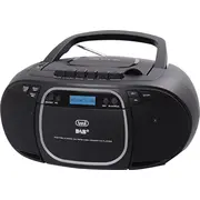 Radioatskaņotājs Trevi Boombox Cmp576 Dab Radio Cd Mp3 kasešu atskaņotājs Black  8011000025896