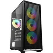 Sharkoon Vk4 Argb Black, Tempered Glass  4044951044115