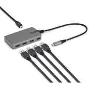 Startech.com 4-Portu Usb-C centrmezgls 5Gbps ar uz Usb-A portu, Usb C barošanas ports, 30Cm kabelis, ceļojumu Usbc A adapteri  5G4Ac-Usb-C-Hub 0065030906234