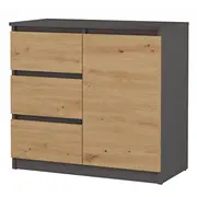 Topeshop 1D3S Ant/Art komplekts kumodes  M-Mp-K-Mal-1D3S-Anta 5904507206765 Koytohzpm0237