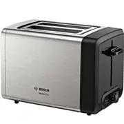 Tosters Bosch  Designline Toaster Tat4P420 Power 970 W, Number of slots 2, Housing material Stainless Steel, steel/Black 4242005188659