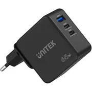Unitek Gan, Pd 65W, podróżna, 3 porty  P1117B 4894160049148 Ladutksic0018
