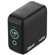 Verbatim Mini Gan Charger 4 Port  140W w Display Eu/Uk/Us 30240 0023942302407 85044083