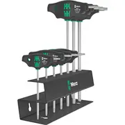 Wera 467/7 Torx Hf komplekts 2 T-Roktura skrūvgrieži  turētājs, 7 gab. Black/Green, ar turēšanas funkciju 05023456001 4013288221728