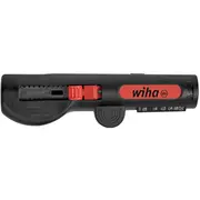 Wiha Abisolier-Multitool, für Rundkabel, Abisolier-/ Abmantelungswerkzeug Black/Rot, bis 6Mm²  44242 4010995442422