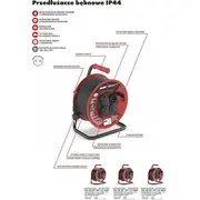 Acar pagarinātājs ar spoli M01952 30M Black  5901790000001