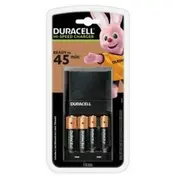 Duracell Cef27 Fast Bateriju Lādētājs Priekš 2 x Aa / Aaa ar 1300 mAh 750 Baterijas  5000394114524