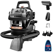 Vertikālais putekļu sūcējs Bissell  Pārnēsājams paklāju un mēbeļu tīrītājs Spotclean Hydrosteam Pro Ar vadu Mazgāšanas funkcija 1000 W - V Black 3700N 0011120272130