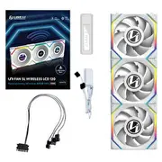 Lian Li Uni Fan Sl Wireless Lcd Lüfter, Argb, Pwm, 3Er-Pack inkl. Controller - 120 mm, weiß  Luli-100 4718466016829 12Sllcd1W3W