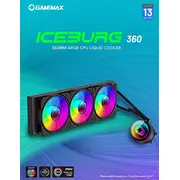 Chłodzenie wodne Gamemax Cpu Liquid Cooler  Iceburg 360 Infinity Bk Black Intel, Amd 6931858791489