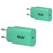 Club3D Lifestyle Usb-C lādētājs 30W, 2 gab. green retail  Cac-3024 8719214473433 85444290