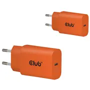 Club3D Lifestyle Usb-C lādētājs 30W, 2 gab. orange retail  Cac-3023 8719214473426 85444290