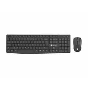 Datora tastatūra Natec  Keyboard and Mouse Squid 2In1 Bundle Set, Wireless, Us, Black Nzb-1989 5901969437300