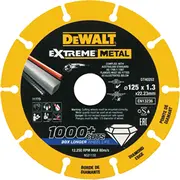 Dewalt dimanta griešanas disks Extreme Metal Dt40252, Ø 125Mm Caurums 22,23Mm  Dt40252-Qz 5035048545300