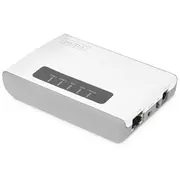 Serwer sieciowy wielofunkcyjny, bezprzewodowy 2-Portowy, Usb 2.0, 300Mbps  Dn-13024 4016032473022 Kildiipri0004