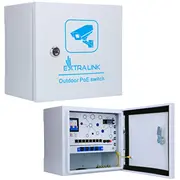 Extralink Atlas  Zewnętrzny switch Poe 8X Rj45 1000Mb/S Poe, 2X Sfp, 120W, aktywne chłodzenie Ex.32787 5905090332787 85176200
