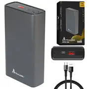 Extralink Epb-126 Power Bank 20000Mah Silver, 45W Pd, Usb-C  Ex.19539 5903148919539 8507800090