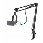 Fifine gaming microphone Am8Tw with boom arm White  5410464334491