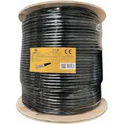 Gembird ārējais gela pārklājuma Ftp kabelis kategorija 6 305M Black  Fpc-6004Ge-So-Out 8716309126830