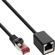 Inline 50 gab. vairumtirdzniecības iepakojums pagarinājuma kabelis S/Ftp Pimf Cat.6 250Mhz vara bez halogēniem black 1M  B-76911X 4043718304745