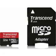 Sd microSD Card  32Gb Transcend Sdhc Uhs1 w/adapter Ts32Gusdu1 0760557824985 85235110