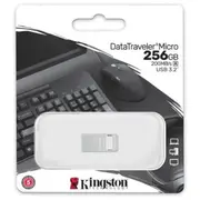 Kingston Pendrive 256Gb Datatraveler Micro Usb 3.2 Silver Eu Dtmc3G2/256Gb  Dtmc3G2256Gb 740617327984