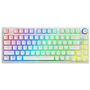 Klawiatura mechaniczna bezprzewodowa Savio Phenix White Gateron Yellow, Pudding  Yellow 5901986049319 Uksaorgbsapypud