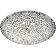 Griestu lampa Trio stikla sudraba Mosaique Led 673012489 
