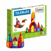Magnētiskās klucīši Tileblox Varavīksnes komplekts 42 elementi  005-1030004 8809465534011 Jjmagg0Uc034011