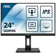 Aoc Q24P2Q Led display 60.5 cm 23.8 2560 x 1440 pixels Quad Hd Black  4038986147316 120912