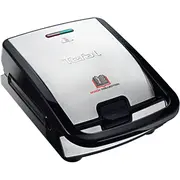 Tefal Sw854D Waffeleisen Snack Collection 700W 4 Platten Black/Edelstahl  3045386371204