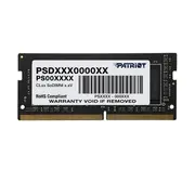Atmiņa portatīvajam datoram Patriot Signature, Sodimm, Ddr4, 8 Gb, 3200 Mhz, Cl22 Psd48G320081S  0814914027196