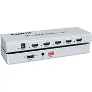 Premiumcord Hdmi 2.1 sadalītājs 1-4 porti, 8K60Hz, 4K120Hz, 1080P, Hdr  khsplit4p 8592220024079
