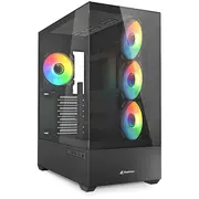 Sharkoon Ak6 Rgb  Black, Tempered Glass x 2 4044951041695