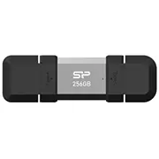 Silicon Power Sp256Gbuc3C51V1S Usb zibatmiņa 256 Gb Type-A / Type-C 3.2 Gen 1 3.1 Black, Silver  4713436155584 Pamslpfld0088